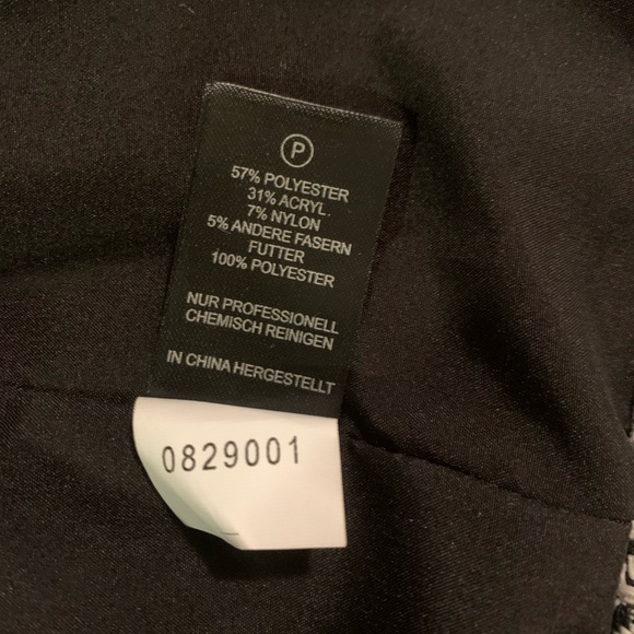 NWT House of Harlow 1960 Houndstooth Tweed Blazer Jacket Women Black/white Siz S - Picture 10 of 11